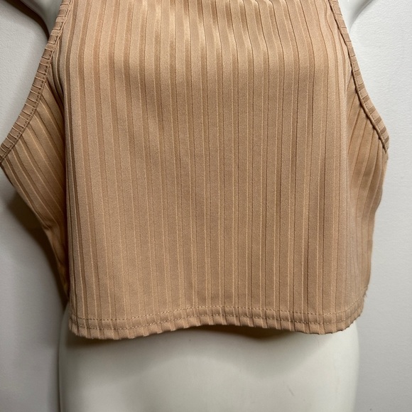 Nasty Gal Ribbed Crop Tank Top US 10 - Picture 4 of 8